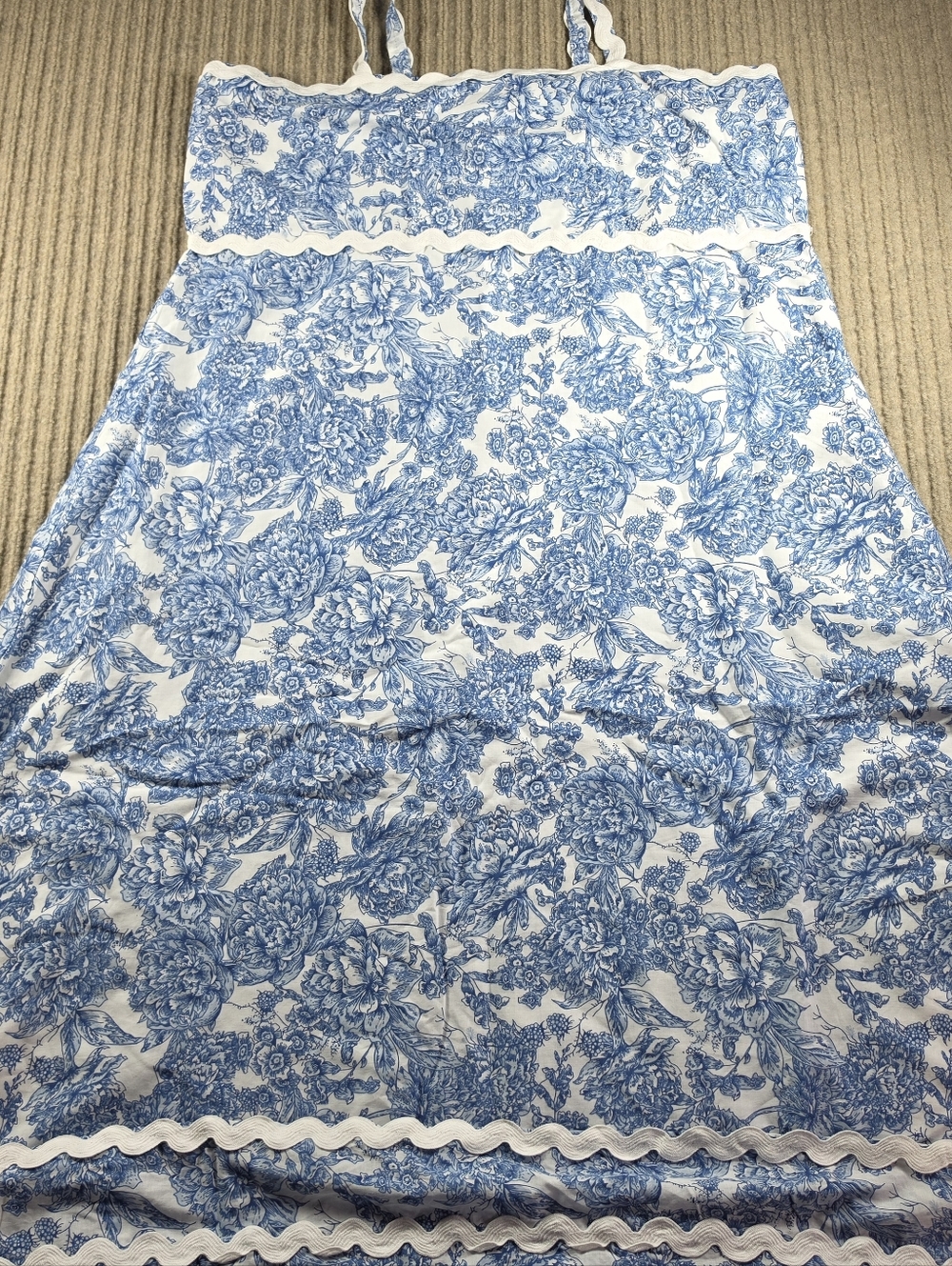 Simply Southern Floral Strappy Maxi Sun Dress SZ Large NWT Beach Cottage Preppy - Picture 2 of 13